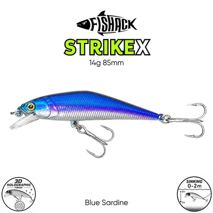 Maket Balık - Fishack StrikeX - Sinking - 3D Hologram Paint - 14g 85mm