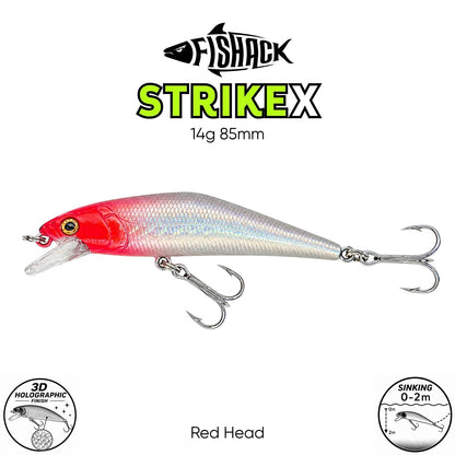 Maket Balık - Fishack StrikeX - Sinking - 3D Hologram Paint - 14g 85mm