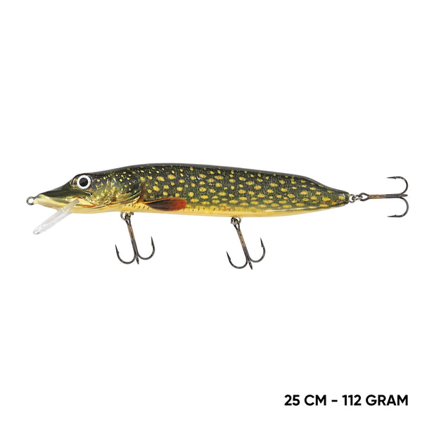 İri turna avı için Jaxon Pike Max 25 cm 112 gr maket balık
