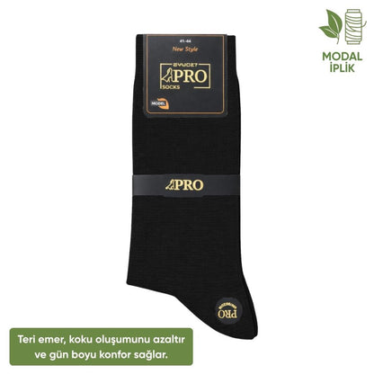 Modal İplik Erkek Soket Çorap - 3 Çift - Dikişsiz - Atlas - 18002 - Set 5