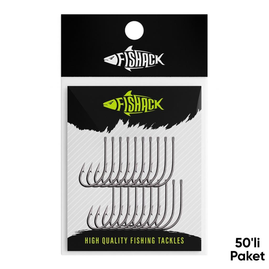 Olta İğnesi - Fishack 505 - No: 1/0  (50'li Paket)