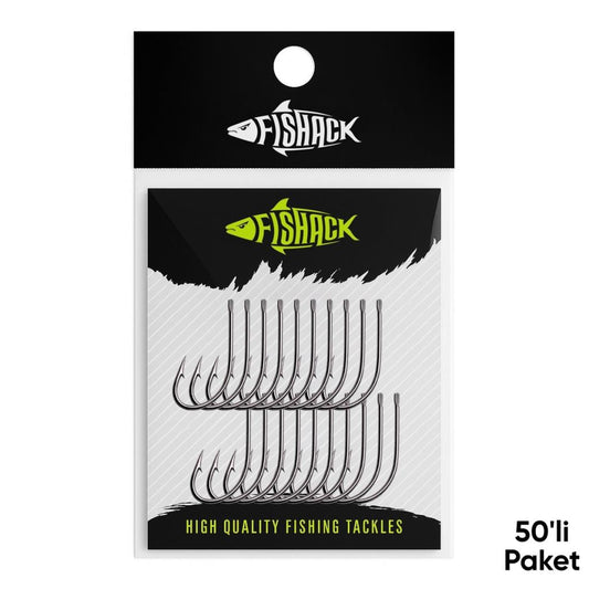 Olta İğnesi - Fishack 505 - No: 1/0  (50'li Paket)