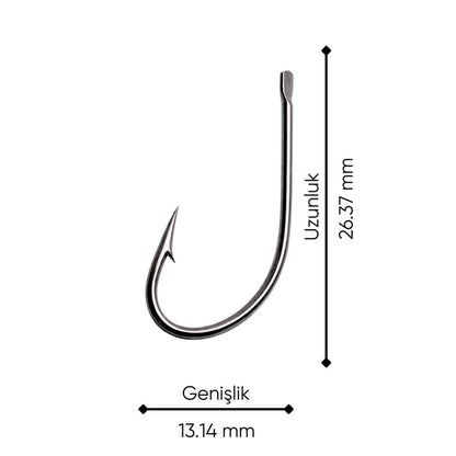 Olta İğnesi - Fishack 505 - No: 1/0  (50'li Paket)