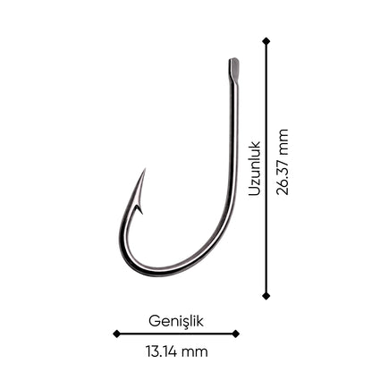 Olta İğnesi - Fishack 505 - No: 1/0  (50'li Paket)