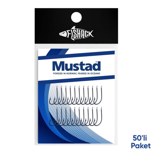 Olta İğnesi - Mustad - 2300 - Lacivert - No: 20  (50'li Paket)
