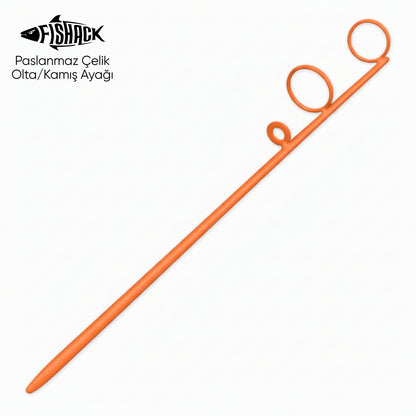 Olta Kamış Ayağı - Paslanmaz Çelik - Fishack - Turuncu