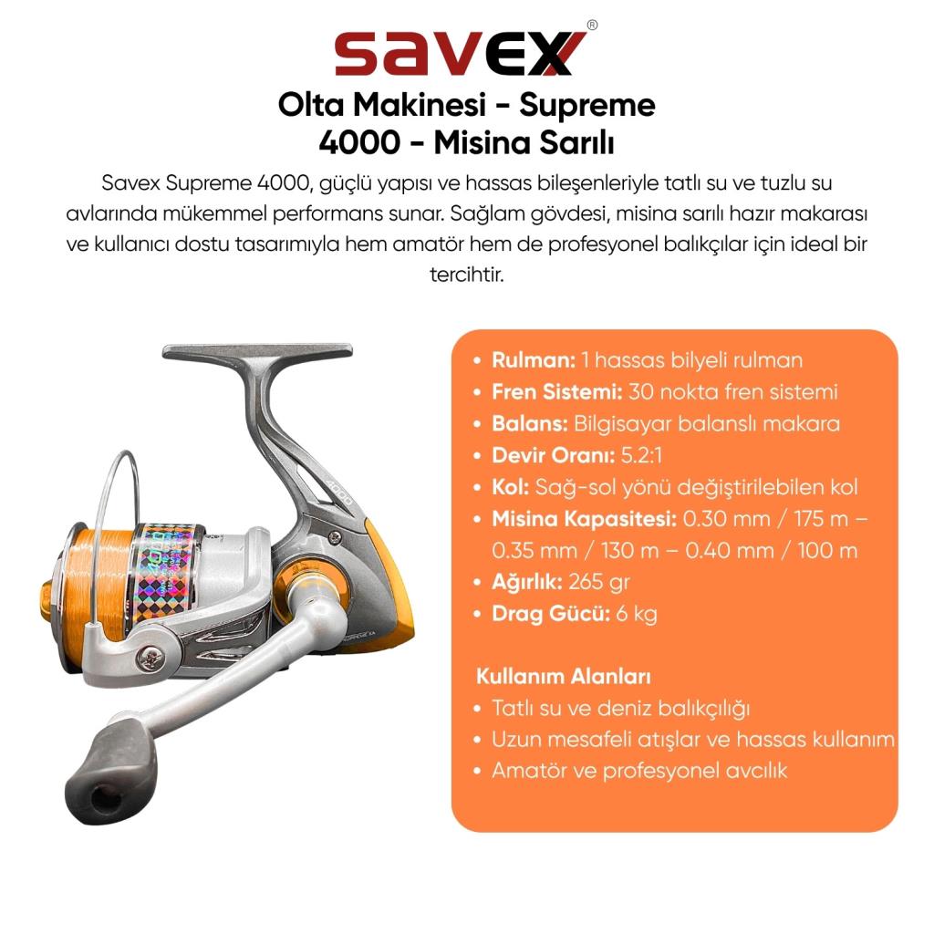 Olta Seti - 300cm Olta Kamışı 40-80GR / 4000'lik Olta Makinesi (XB-Kırmızı) - Taşıma Çantalı