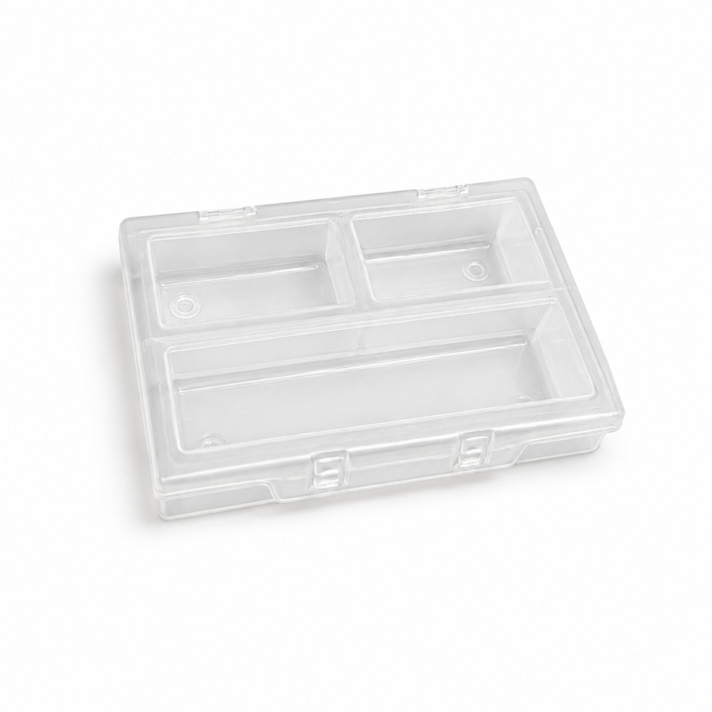 Organizer Kutu - Şeffaf Malzeme Kutusu - 3 Bölmeli - (ASR-4009)