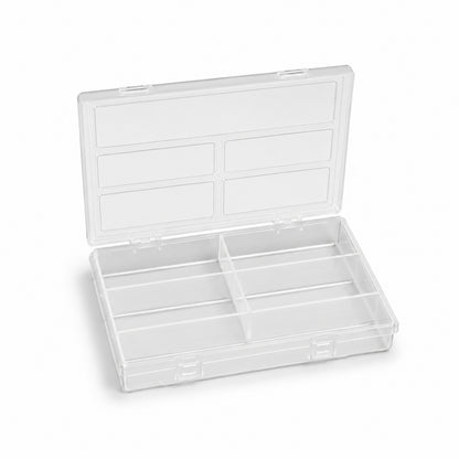 Organizer Kutu - Şeffaf Malzeme Kutusu - 5 Bölmeli - Büyük (ASR-4011)