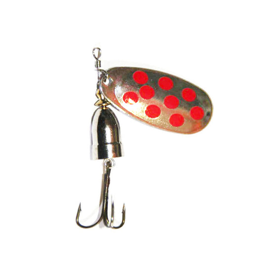 Oskar VMC İğneli Döner Kaşık Gümüş-Kırmızı No:2 (SF05-SP08)