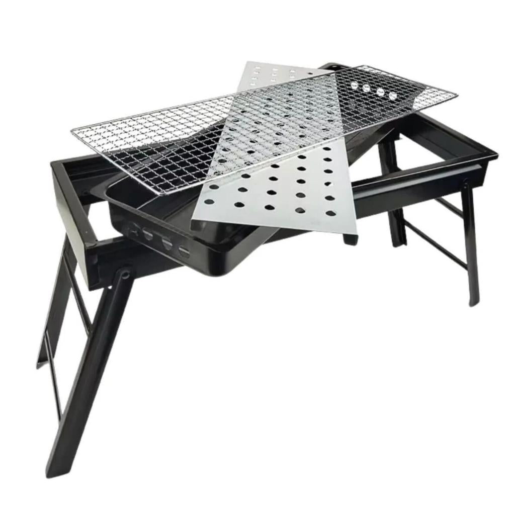 Portatif Katlanabilir Mangal - Madfox Cookout BBQ - Siyah - 547305