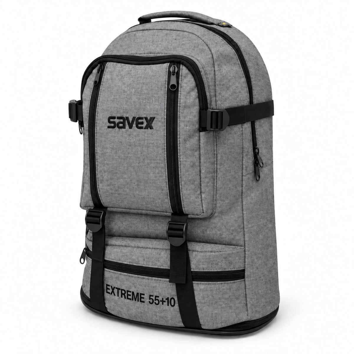Profesyonel Körüklü Sırt Çantası - Savex - 55+10 LT - Gri