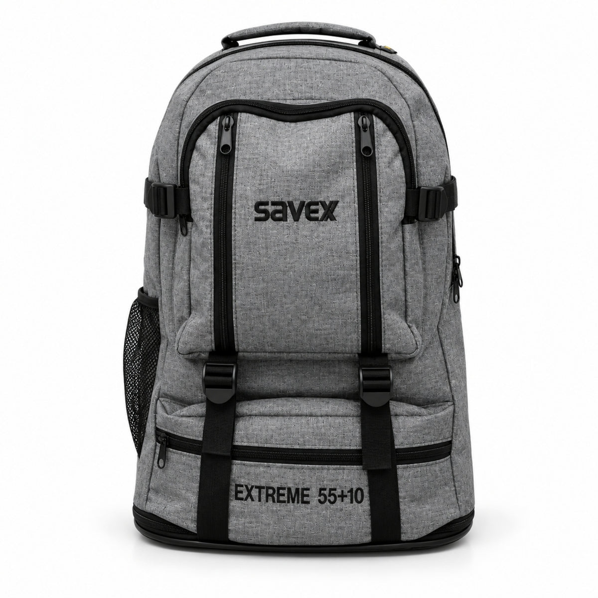 Profesyonel Körüklü Sırt Çantası - Savex - 55+10 LT - Gri