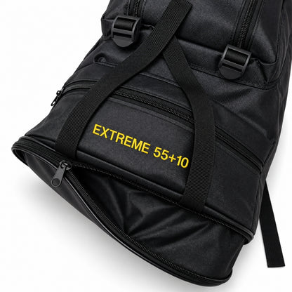 Profesyonel Körüklü Sırt Çantası - Savex - 55+10 LT - Siyah