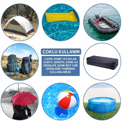 PVC Çizme Tamir Yaması - Haki - Tulum Çizme / Kasık Çizme