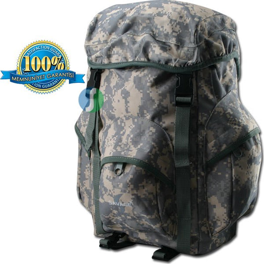Savage Ventura 35LT. Gri Dijital Kamuflaj Sırt Çantası (HH06405)