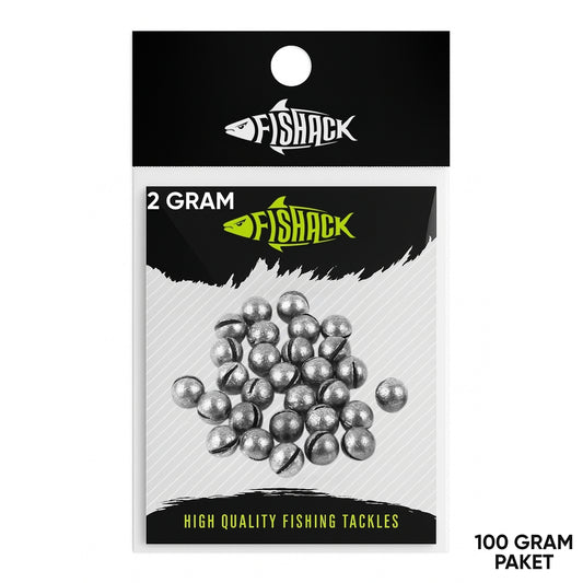 Kıstırma Yarma Kurşun - Kesikli Olta Kurşunu - 2 Gram (100 gr)