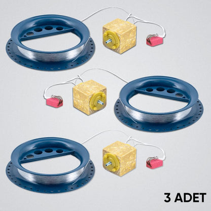 Sazan El Oltası Takımı - Büyük Kasnak - 3 Adet - 4 İğneli - Küspeli