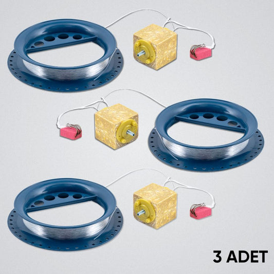 Sazan El Oltası Takımı - Büyük Kasnak - 3 Adet - 4 İğneli - Küspeli