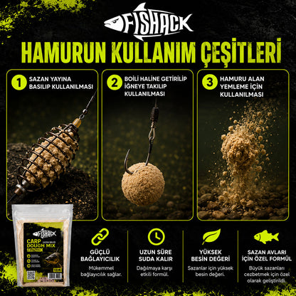 Sazan Hamur Tozu - Özel Katkılı - Carp Dough Mix - 850gr