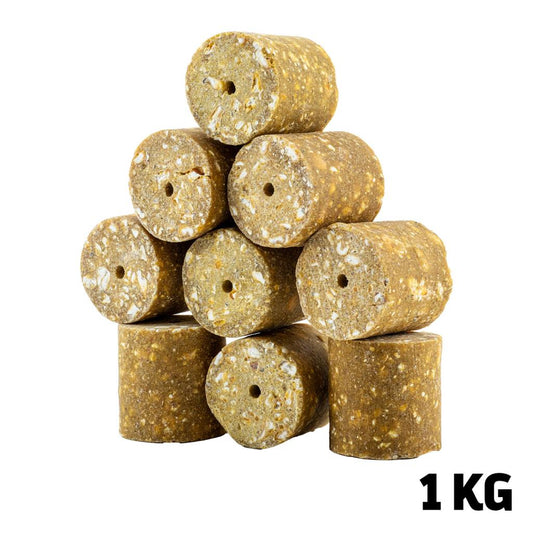 Sazan Yemi - Delikli Küspe - Mısır - Silindir - 1 KG Paket