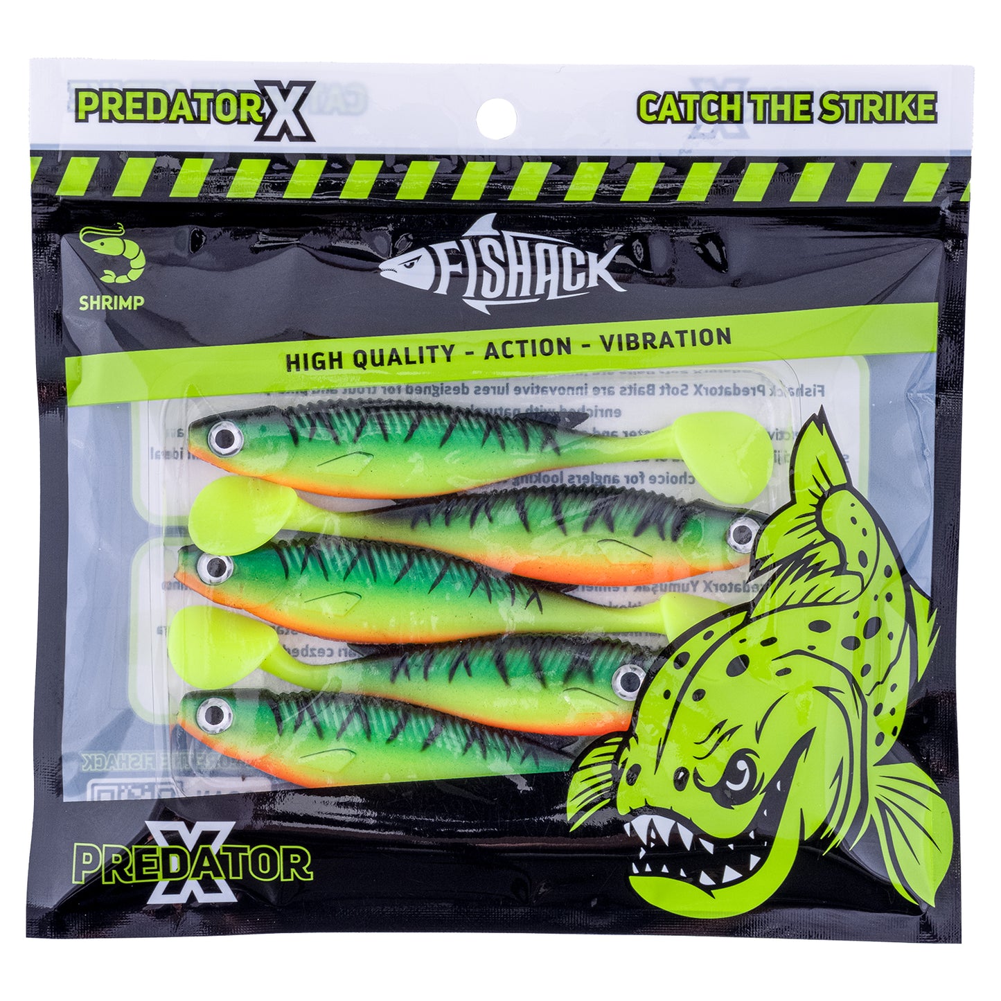 Silikon Balık - 10g 100mm - Fishack PredatorX - UV Boyalı - Drill