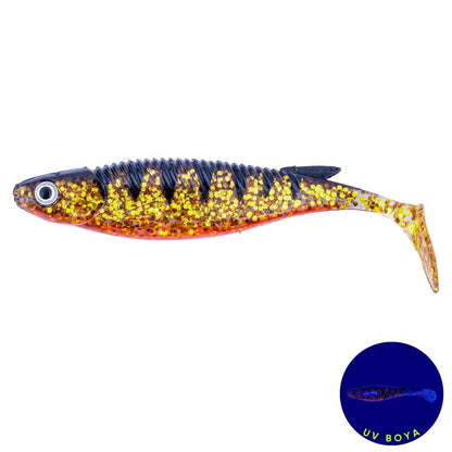 Silikon Balık - 10g 100mm - Fishack PredatorX - UV Boyalı - Lava