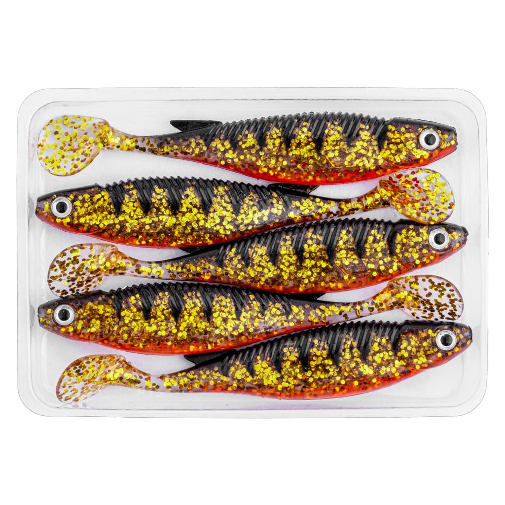 Silikon Balık - 10g 100mm - Fishack PredatorX - UV Boyalı - Lava