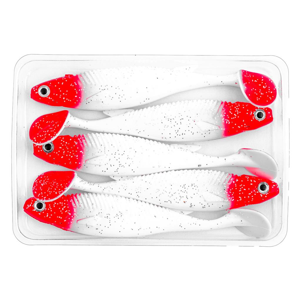 Silikon Balık - 10g 100mm - Fishack PredatorX - UV Boyalı - Redhead