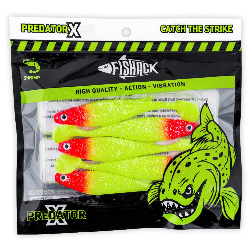 Silikon Balık - 10g 100mm - Fishack PredatorX - UV Boyalı - Solar
