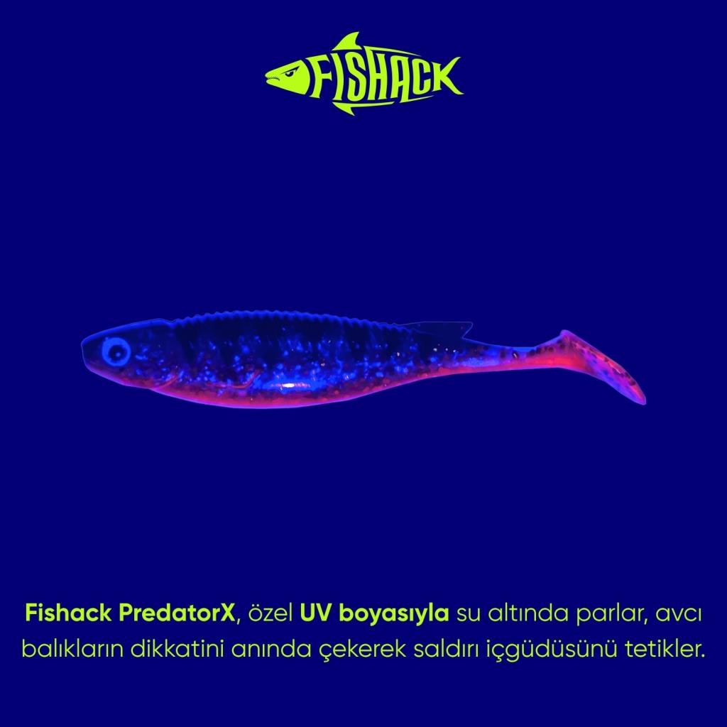 Silikon Balık - 10g 100mm - Fishack PredatorX - UV Boyalı - Strike