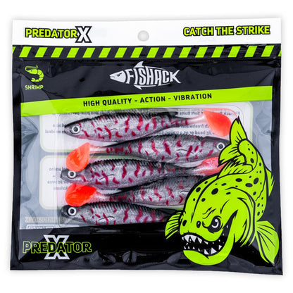 Silikon Balık - 10g 100mm - Fishack PredatorX - UV Boyalı - Venom