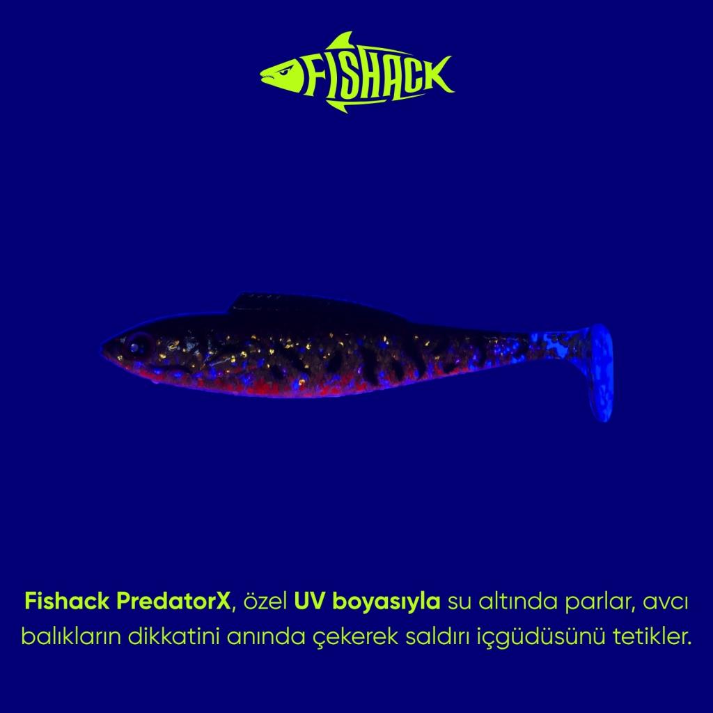 Silikon Balık - 4,5g 85mm - Fishack PredatorX - UV Boyalı - Copper