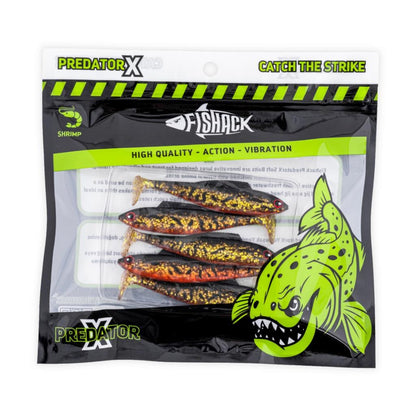 Silikon Balık - 4,5g 85mm - Fishack PredatorX - UV Boyalı - Copper