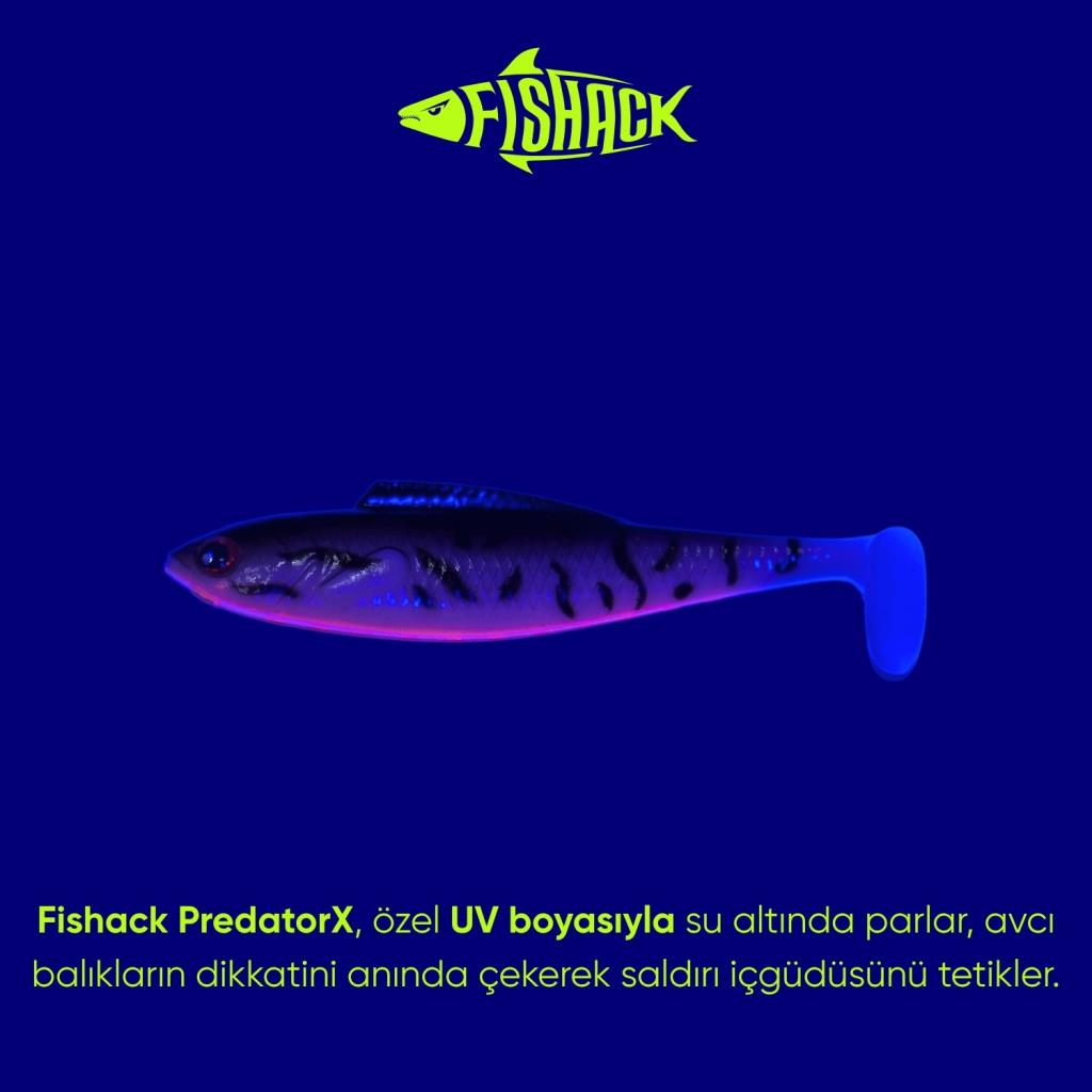 Silikon Balık - 4,5g 85mm - Fishack PredatorX - UV Boyalı - Dash