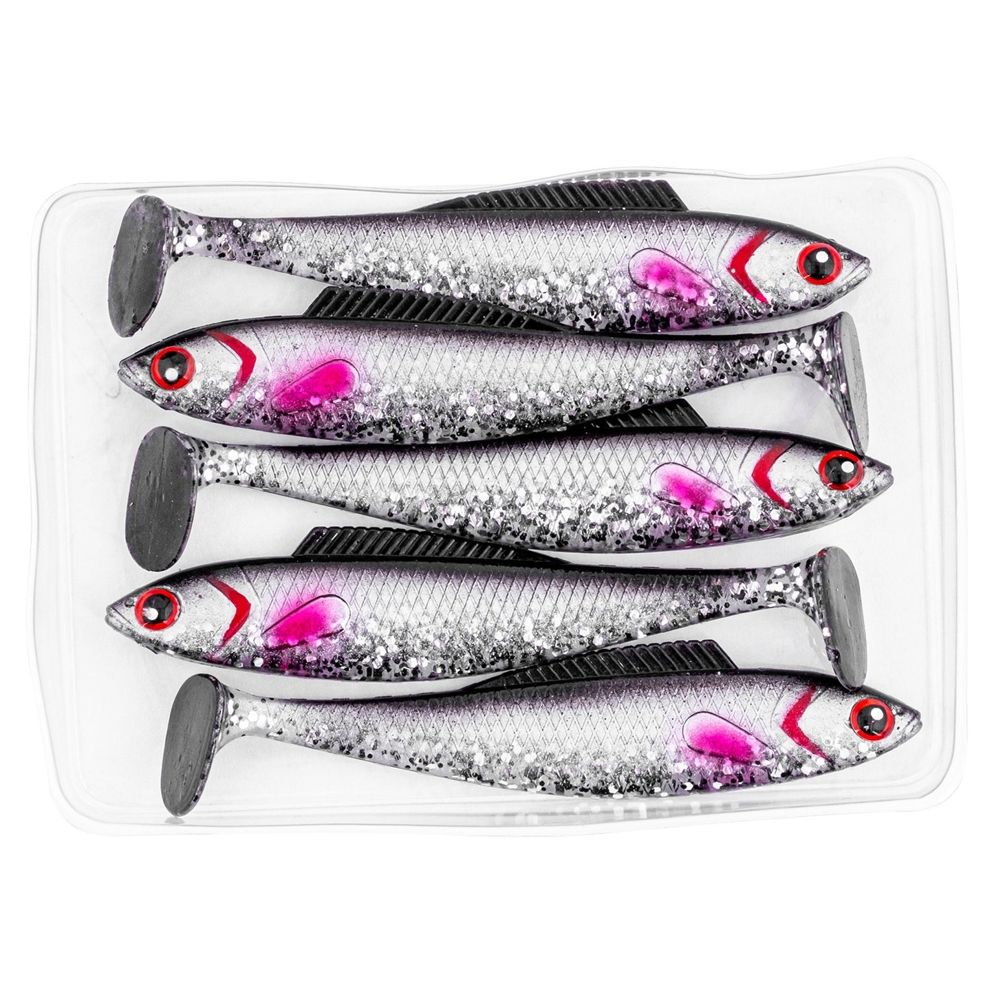 Silikon Balık - 4,5g 85mm - Fishack PredatorX - UV Boyalı - Ghosty