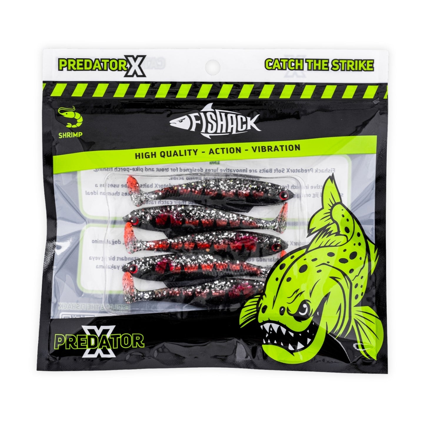 Silikon Balık - 4,5g 85mm - Fishack PredatorX - UV Boyalı - Spark
