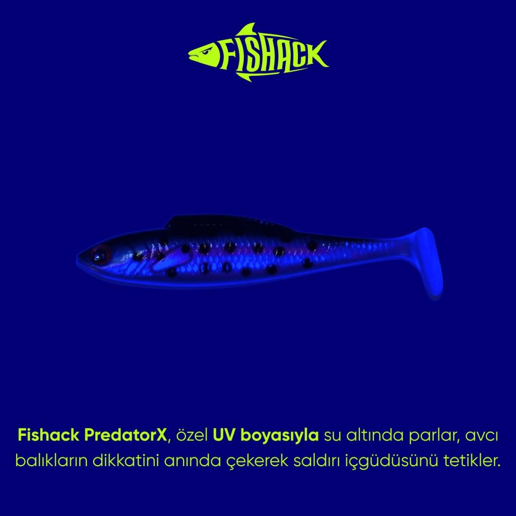 Silikon Balık - 4,5g 85mm - Fishack PredatorX - UV Boyalı - Vibe