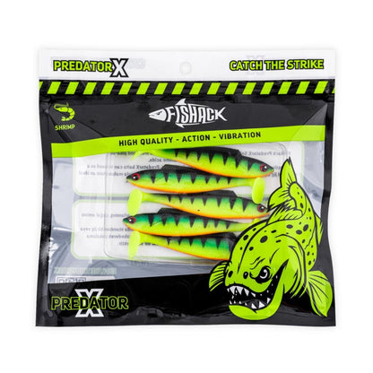 Silikon Balık - 4,5g 85mm - Fishack PredatorX - UV Boyalı - Volt