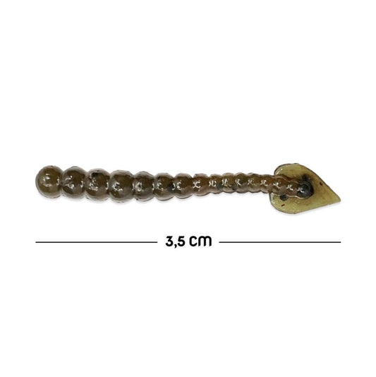 Silikon Kurt Balık Yemi - Kokulu - H Tail - Kahve - Power Bait (9958)
