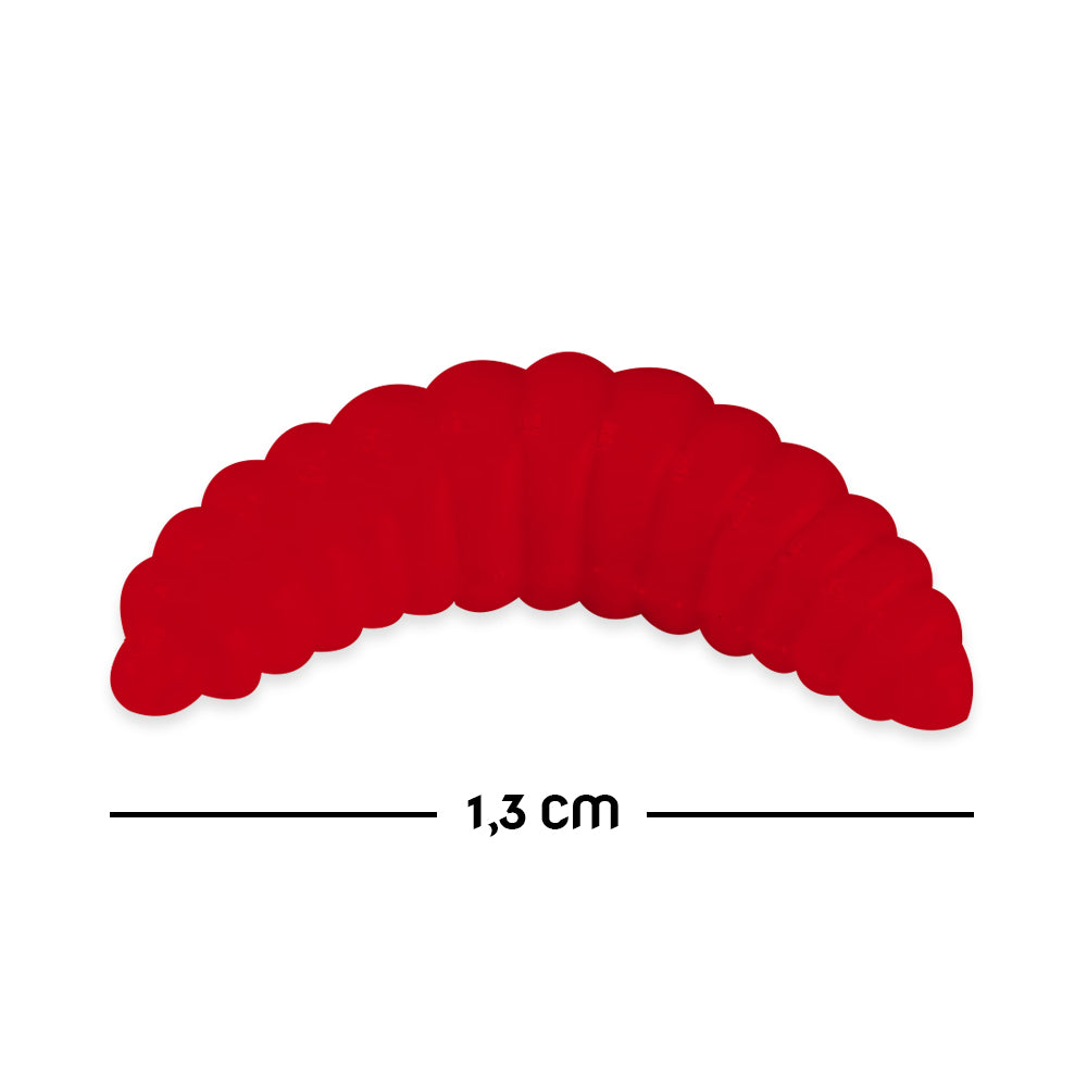 Silikon Kurt Balık Yemi - Kokulu - L Maggot - Kırmızı - Power Bait (9955)