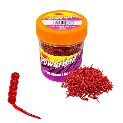 Silikon Kurt Balık Yemi - Kokulu - Maggot - Kırmızı - Power Bait (9953)