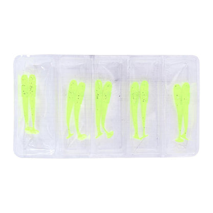 Silikon Kurt Yem - 1,1g 55mm - Fishack Wormix - 1 Adet - UV - Fluo Green - Karides Kokulu