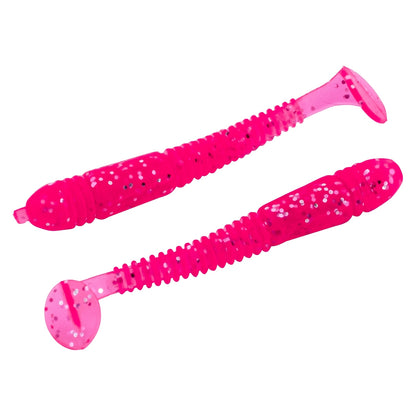 Silikon Kurt Yem - 1,1g 55mm - Fishack Wormix - 1 Adet - UV - Pembe
