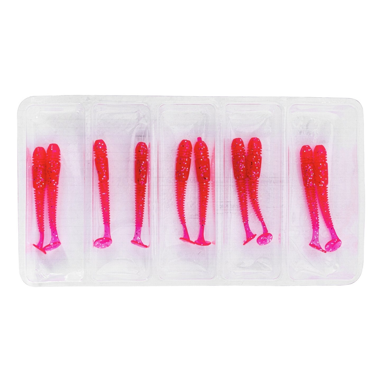 Silikon Kurt Yem - 1,1g 55mm - Fishack Wormix - 1 Adet - UV - Pembe