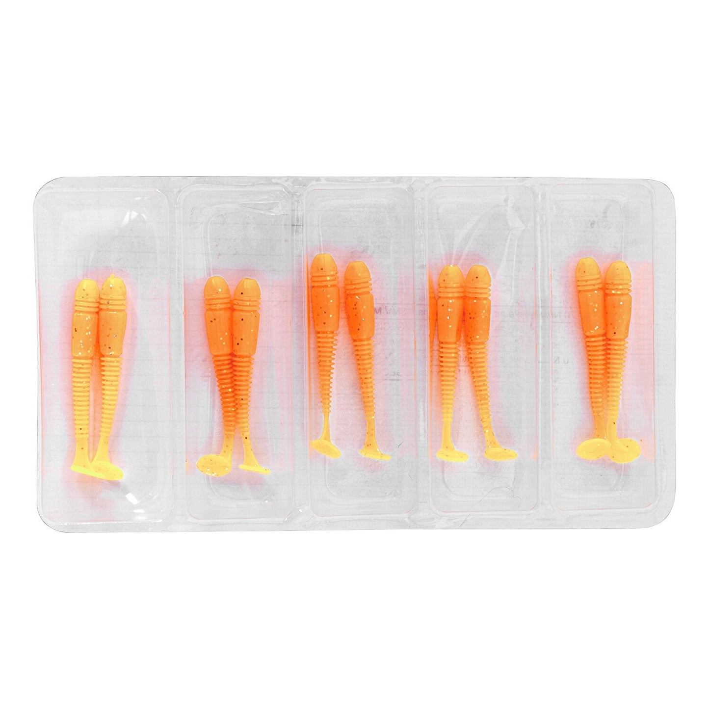 Silikon Kurt Yem - 1,1g 55mm - Fishack Wormix - 1 Adet - UV - Turuncu
