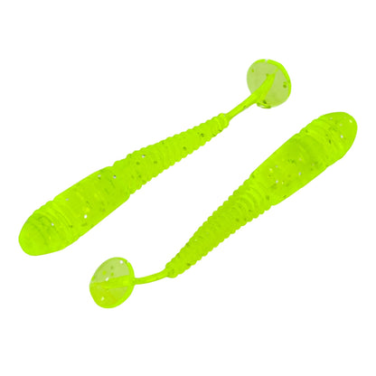 Silikon Kurt Yem - 1,1g 55mm - Fishack Wormix - 10 Adet - UV - Fluo Green