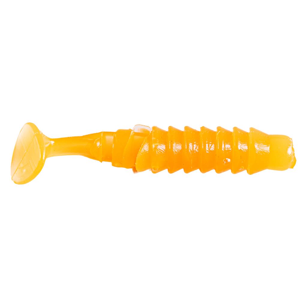 Silikon Kurt Yem - 1,5g 45mm - Fishack - 10 Adet - UV Sillikon - Turuncu - Karides Kokulu