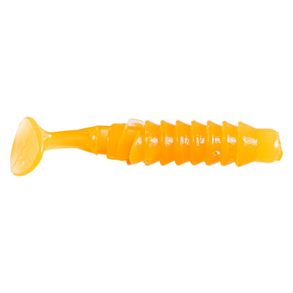 Silikon Kurt Yem - 1,5g 45mm - Fishack - 10 Adet - UV Sillikon - Turuncu - Karides Kokulu