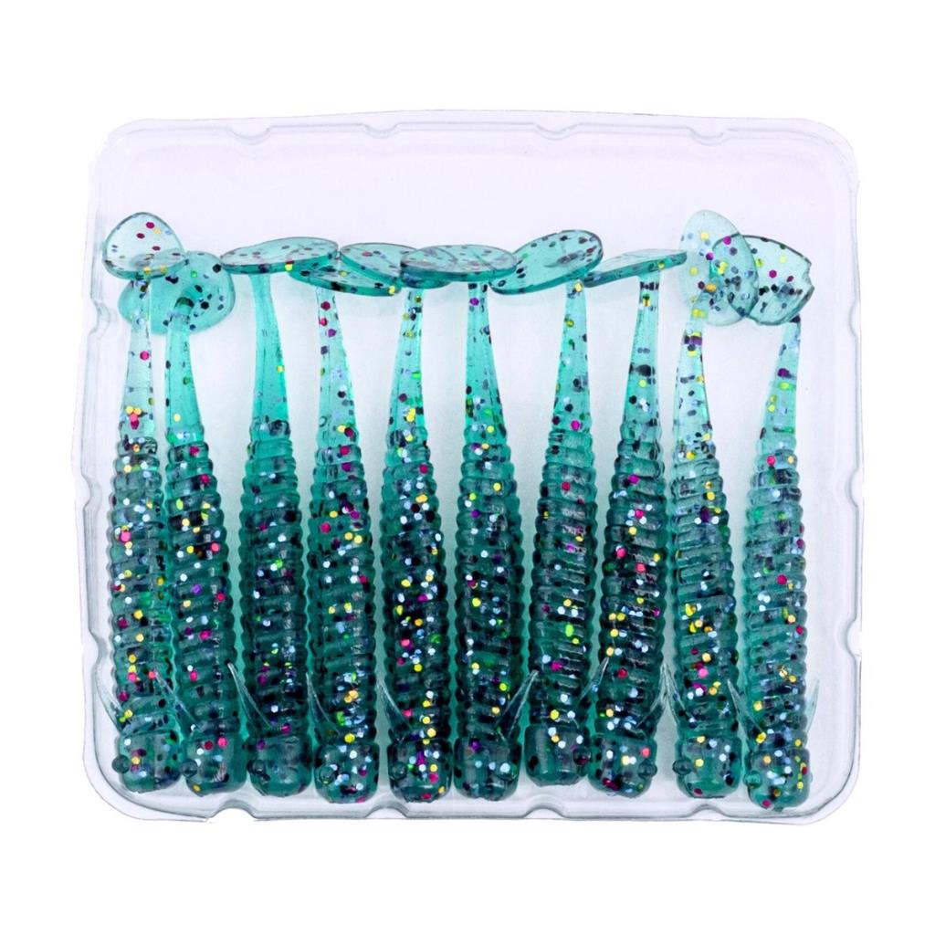 Silikon Kurt Yem - 1g 50mm - Fishack Wormix - 10 Adet - Blue